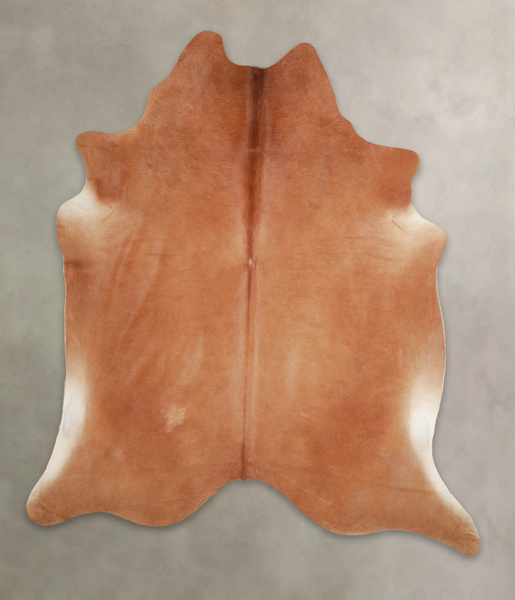 Solid Brown Cowhide Rug #A26112