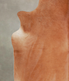 Solid Brown Cowhide Rug #A26112