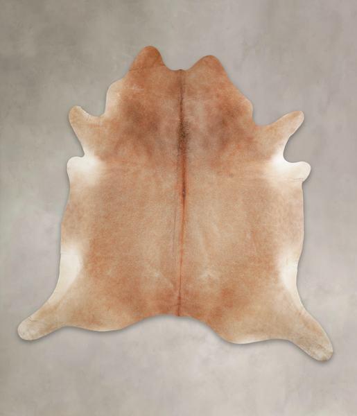 Solid Brown Cowhide Rug #A26134