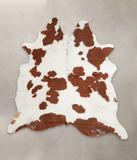 Brown and White Cowhide Rug #A26151
