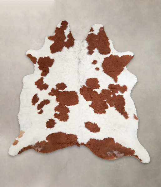 Brown and White Cowhide Rug #A26151