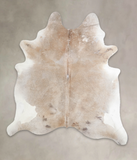 Grey with Beige Cowhide Rug #A26215