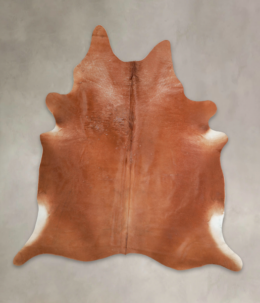Solid Brown Cowhide Rug #A26230