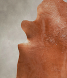 Solid Brown Cowhide Rug #A26230