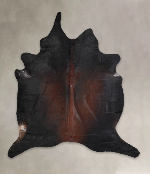Brown with Red Cowhide Rug #A26233