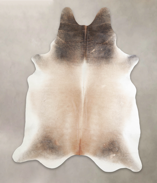 Grey with Beige Cowhide Rug #A26259