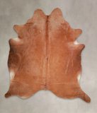 Solid Brown Cowhide Rug #A26346