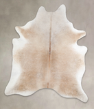 Grey with Beige Cowhide Rug #A26421