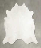 Solid White Cowhide Rug #A26478