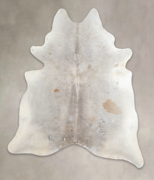 Grey with Beige Cowhide Rug #A26483