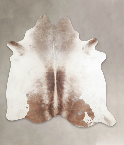 Grey with Beige Cowhide Rug #A26506