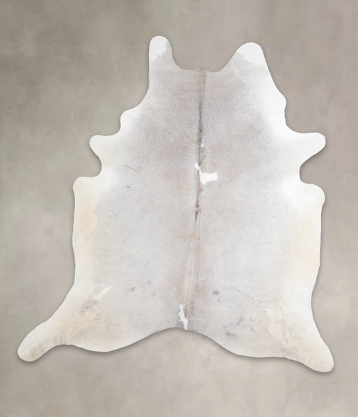 Grey with Beige Cowhide Rug #A26579