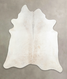 Grey with Beige Cowhide Rug #A26597
