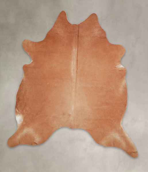Solid Brown Cowhide Rug #A26610