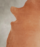 Solid Brown Cowhide Rug #A26610
