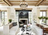 Tricolor X-Large European Cowhide Rug 7'4"H x 6'6"W #A26720 by Hudson Hides
