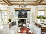 Tricolor X-Large European Cowhide Rug 7'4"H x 6'8"W #A26733 by Hudson Hides