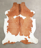Brown and White Cowhide Rug #A26748