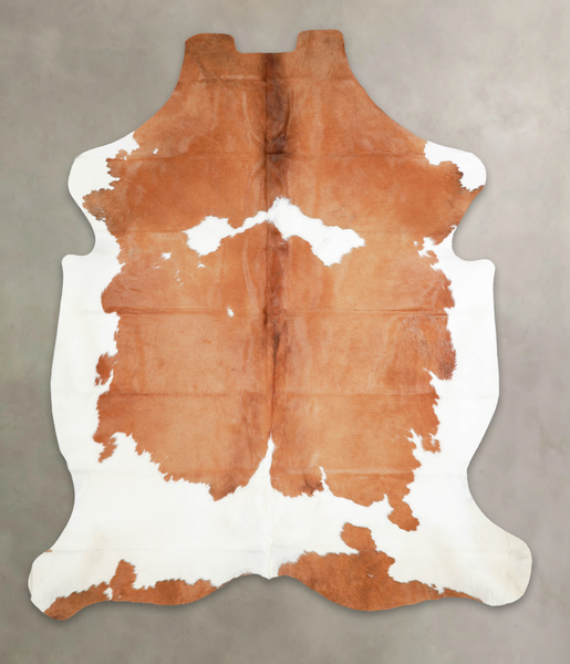 Brown and White Cowhide Rug #A26748