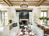 Tricolor X-Large European Cowhide Rug 7'7"H x 6'3"W #A26777 by Hudson Hides
