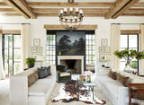Tricolor X-Large European Cowhide Rug 7'0"H x 6'0"W #A26791 by Hudson Hides