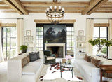 Tricolor XX-Large European Cowhide Rug 7'8"H x 6'8"W #A26795 by Hudson Hides