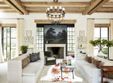 Tricolor X-Large European Cowhide Rug 6'5"H x 6'3"W #A26847 by Hudson Hides