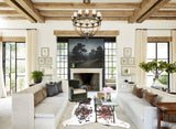 Tricolor X-Large European Cowhide Rug 6'11"H x 6'5"W #A26854 by Hudson Hides