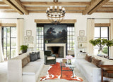 Tricolor Large European Cowhide Rug 6'5"H x 5'9"W #A26876 by Hudson Hides