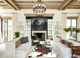Tricolor Large European Cowhide Rug 6'6"H x 5'7"W #A26905 by Hudson Hides