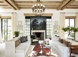 Tricolor Large European Cowhide Rug 6'5"H x 5'11"W #A26927 by Hudson Hides
