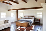 Tricolor Large European Cowhide Rug 6'5"H x 5'11"W #A26927 by Hudson Hides