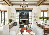 Tricolor Large European Cowhide Rug 6'5"H x 6'0"W #A26953 by Hudson Hides
