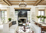Tricolor Large European Cowhide Rug 6'3"H x 5'0"W #A26956 by Hudson Hides