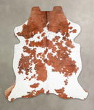 Brown and White Cowhide Rug #A26963