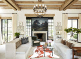 Brown and White X-Large European Cowhide Rug 7'1"H x 6'2"W #A26963 by Hudson Hides