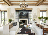 Tricolor XX-Large European Cowhide Rug 8'2"H x 6'8"W #A26979 by Hudson Hides