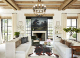 Tricolor X-Large European Cowhide Rug 6'11"H x 6'8"W #A27022 by Hudson Hides