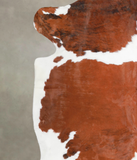 Brown and White Cowhide Rug #A27029