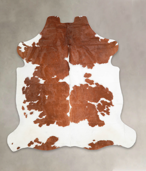Brown and White Cowhide Rug #A27058