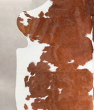 Brown and White Cowhide Rug #A27058