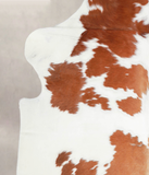 Brown and White Cowhide Rug #A27059