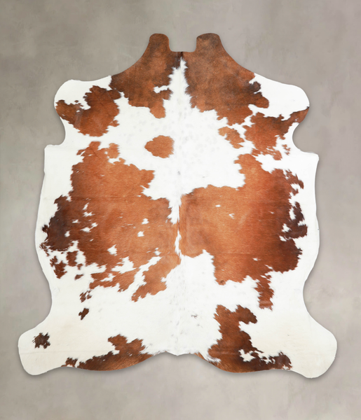 Brown and White Cowhide Rug #A27060