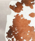 Brown and White Cowhide Rug #A27060