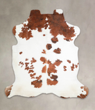 Brown and White Cowhide Rug #A27062
