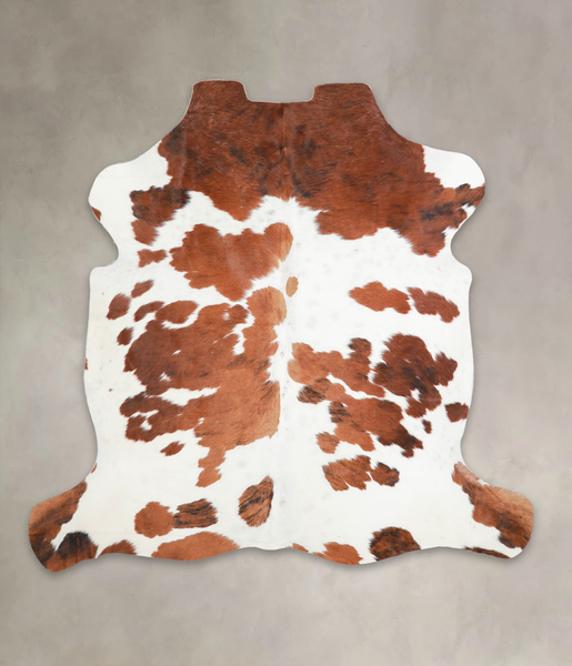 Brown and White Cowhide Rug #A27077