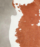 Brown and White Cowhide Rug #A27083