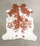 Brown and White Cowhide Rug #A27085