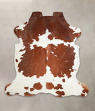 Brown and White Cowhide Rug #A27100