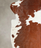 Brown and White Cowhide Rug #A27100
